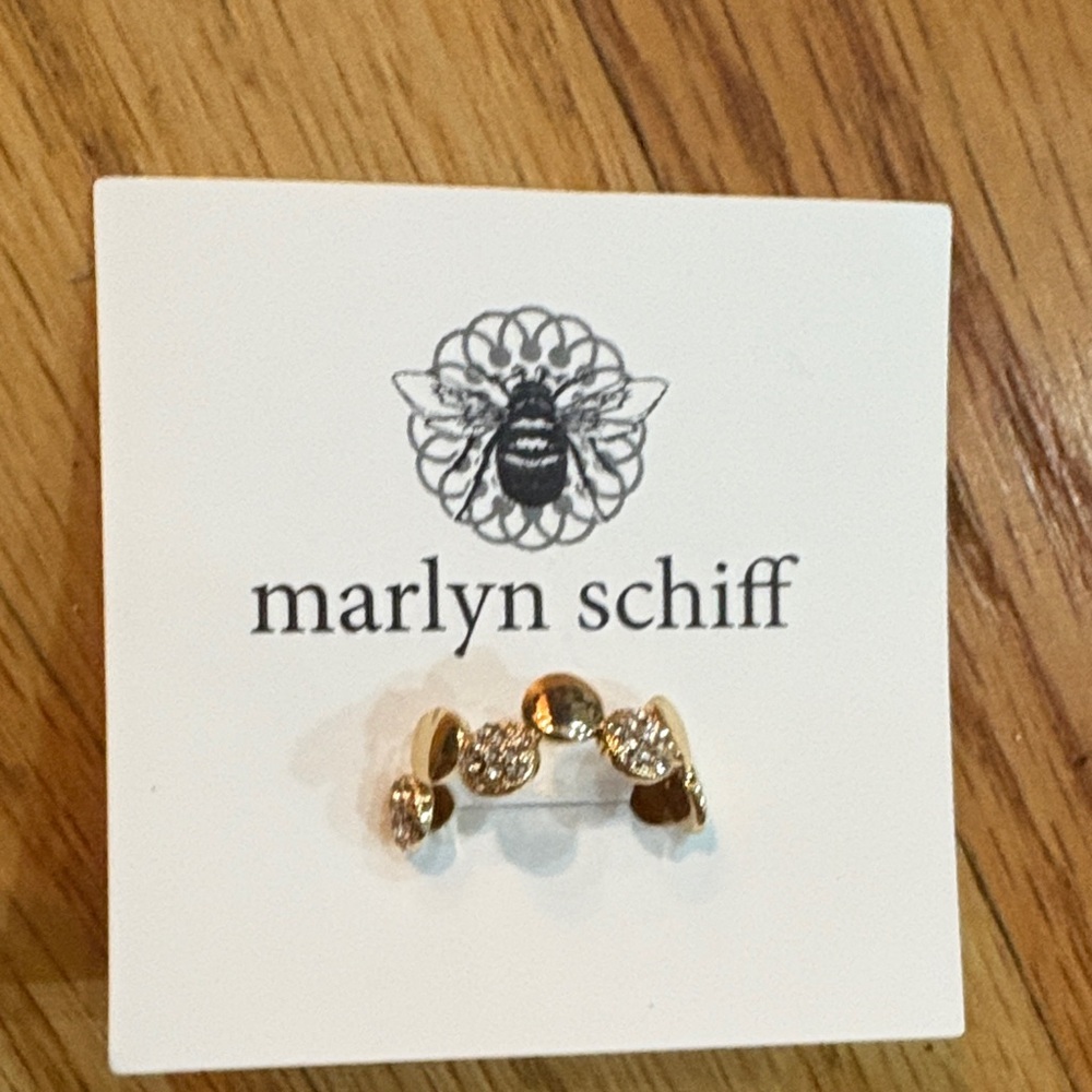 Marlyn Schiff Gold and Brown Earrings
